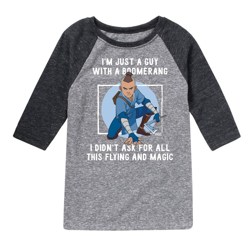 Boys' - Avatar: The Last Airbender - Boomerang Guy Raglan Graphic T-Shirt