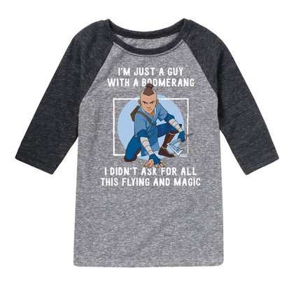 Boys' - Avatar: The Last Airbender - Boomerang Guy Raglan Graphic T-Shirt