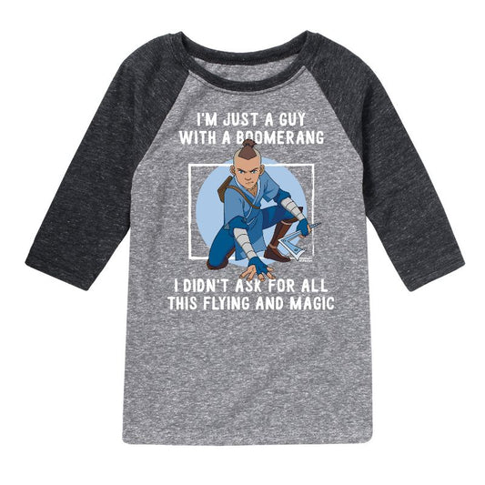 Boys' - Avatar: The Last Airbender - Boomerang Guy Raglan Graphic T-Shirt