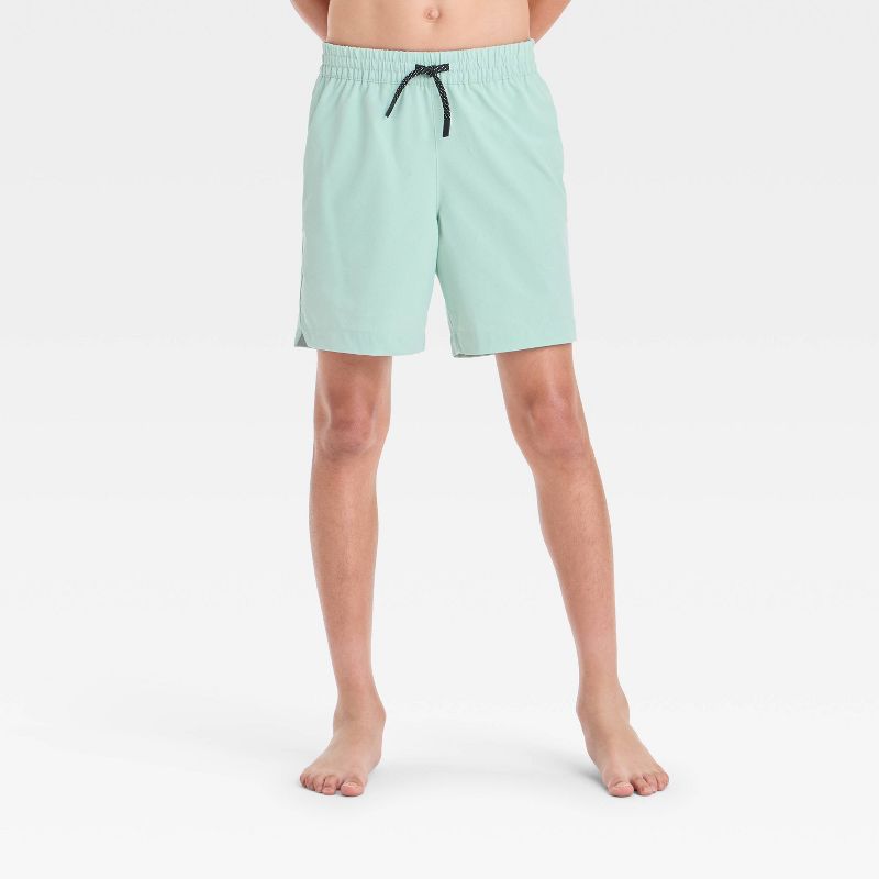 Boys' Solid Hybrid Swim Shorts - art class™