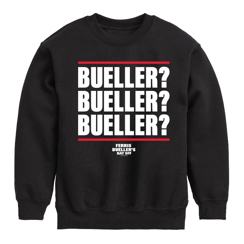 Boys' - Ferris Bueller's Day Off - Bueller Bueller Bueller Graphic Long Sleeve Fleece Sweatshirt