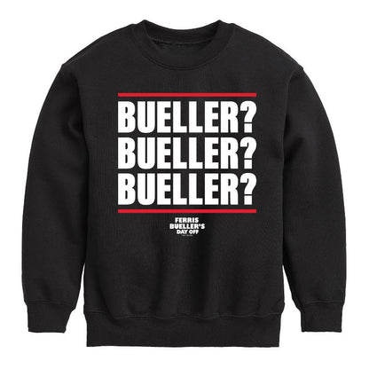 Boys' - Ferris Bueller's Day Off - Bueller Bueller Bueller Graphic Long Sleeve Fleece Sweatshirt