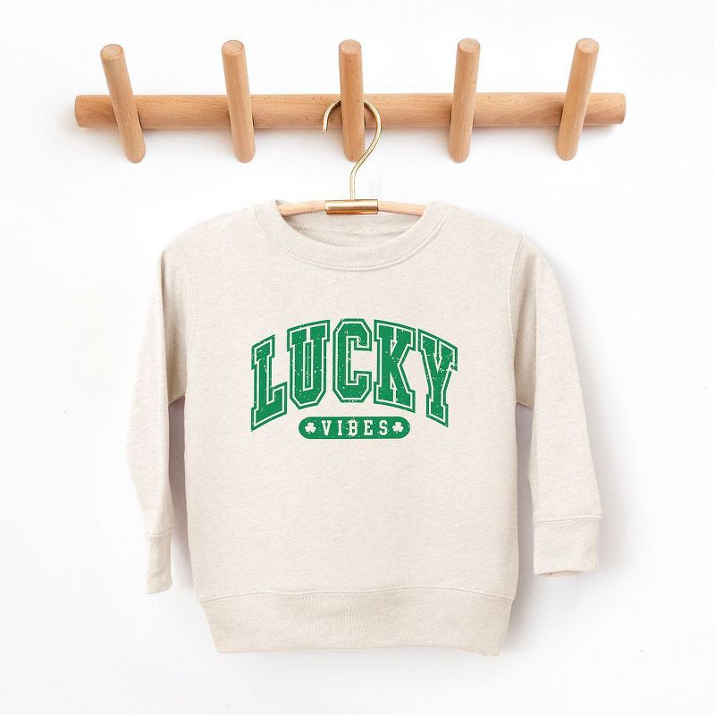 The Juniper Shop Lucky Vibes Distressed Youth Ultra-Soft Graphic Sweatshirt