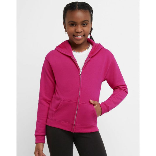 Hanes EcoSmart Girls' Full-Zip Hoodie