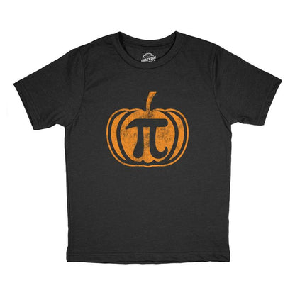Youth Pumpkin Pi T Shirt Funny Math Shirt Pie Tee Thanksgiving Tee for Kids - Crazy Dog Youth T Shirt