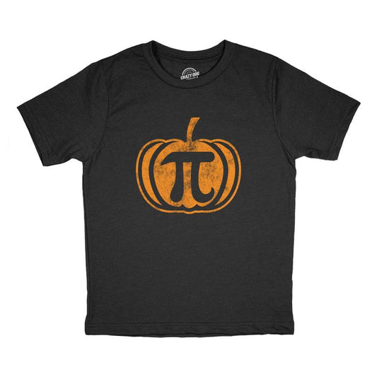 Youth Pumpkin Pi T Shirt Funny Math Shirt Pie Tee Thanksgiving Tee for Kids - Crazy Dog Youth T Shirt