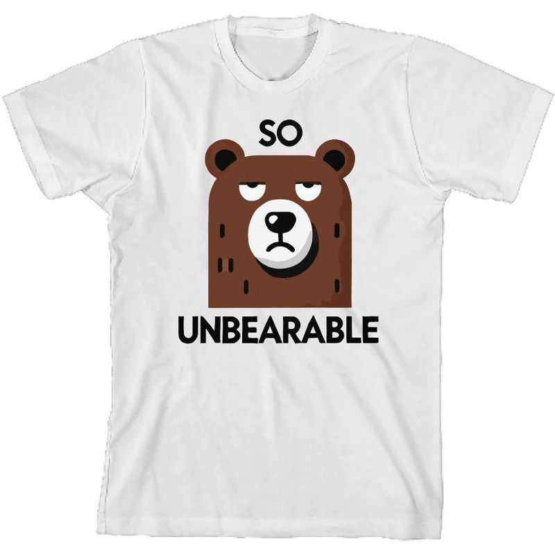 تي شيرت So Unbearable Youth برقبة دائرية وأكمام قصيرة