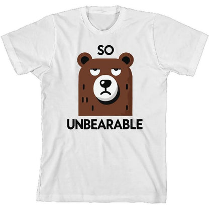 تي شيرت So Unbearable Youth برقبة دائرية وأكمام قصيرة