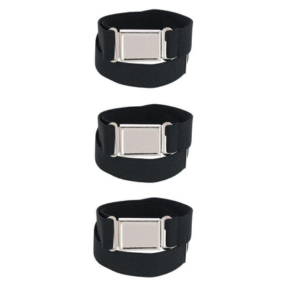 CTM Kids' Adjustable Elastic Belt with Magnetic Buckle (Pack of 3)