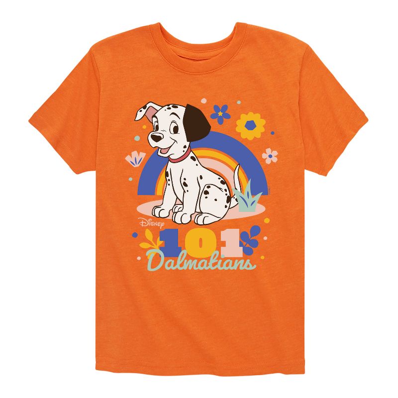 Boys' - 101 Dalmatians - Spring Flowers Short Sleeve Graphic T-Shirt
