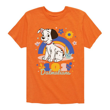 Boys' - 101 Dalmatians - Spring Flowers Short Sleeve Graphic T-Shirt