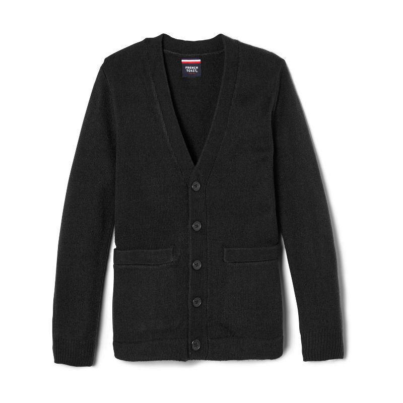 French Toast School Uniform Co-Ed V-Neck Sweater Cardigan