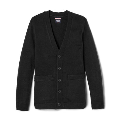 French Toast School Uniform Co-Ed V-Neck Sweater Cardigan
