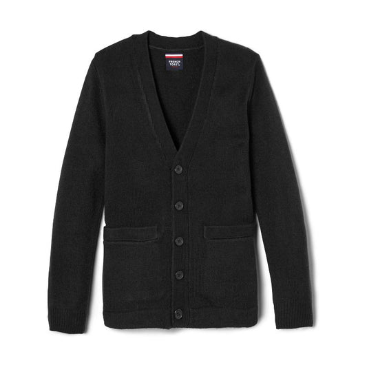 French Toast School Uniform Co-Ed V-Neck Sweater Cardigan