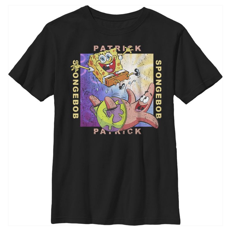 Boy's SpongeBob SquarePants Distressed Best Friends T-Shirt