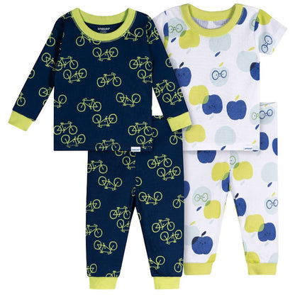 طقم بيجامات من 4 قطع للأولاد والبنات من ماركة Onesies