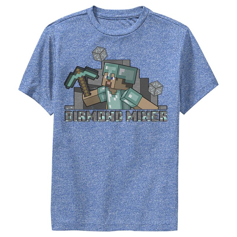 Boy's Minecraft Diamond Miner Performance Tee