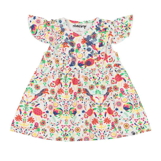 Mixed Up Clothing Girls Vestito Dress - Animal Arabesque