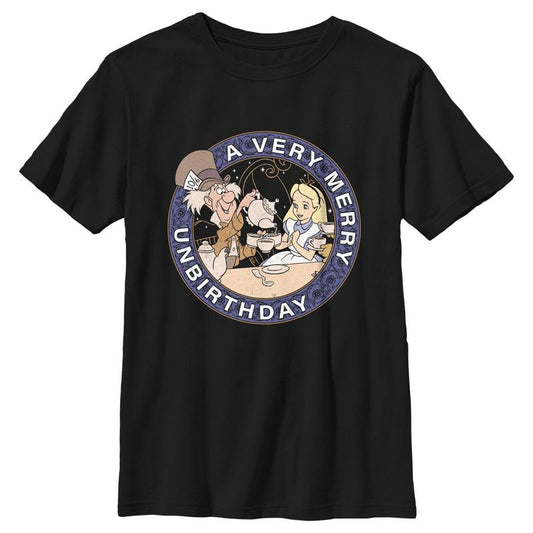 Boy's Alice in Wonderland A Very Merry Unbirthday T-Shirt