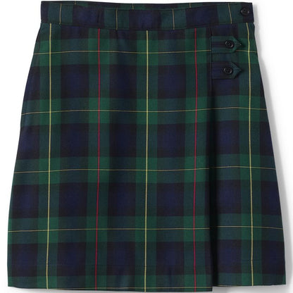 Lands' End School Uniform Kids Plaid A-line Skirt Below the Knee
