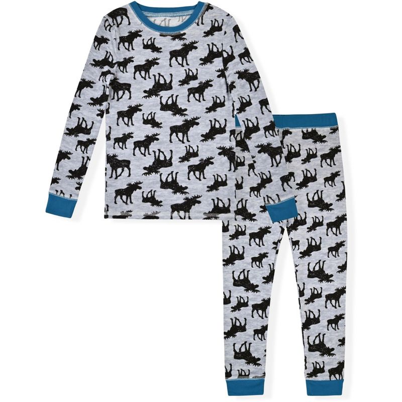 Sleep On It Boys 2-Piece Super Soft Jersey Long Sleeve Snug-Fit Pajama Set - Toddler Pajamas to Boys Pajama Sets