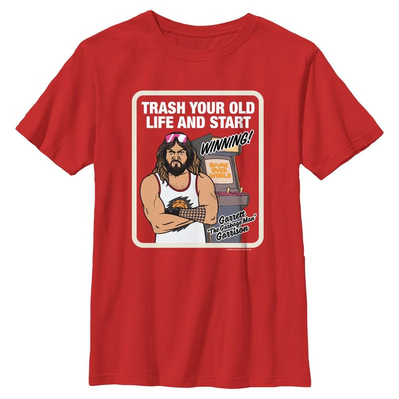 تي شيرت غاريت تراش يور أولد لايف من فيلم ماين كرافت للأولاد