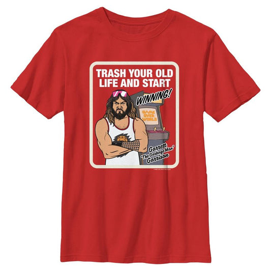 تي شيرت غاريت تراش يور أولد لايف من فيلم ماين كرافت للأولاد