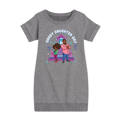 Girls' - Karma's World - Daddy Daughter Day Graphic Short Sleeve Fleece Dress