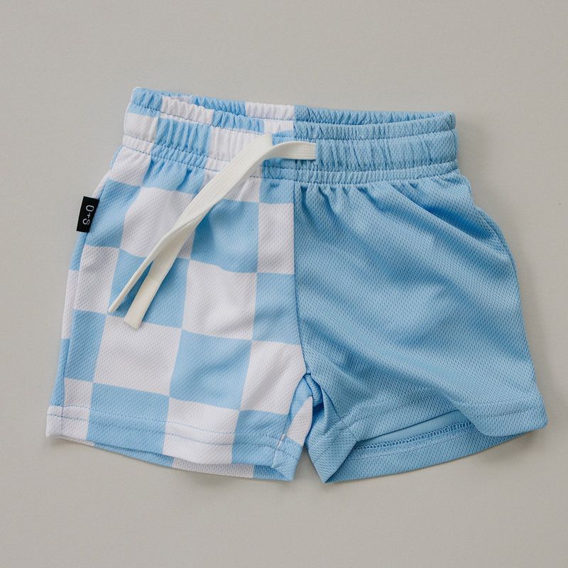 Kids Ian Mesh Color Block Basketball Shorts - Olive + Scout