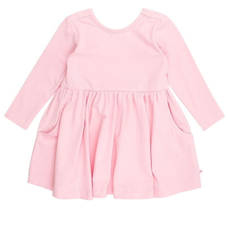 فستان RuffleButts للفتيات بأكمام طويلة