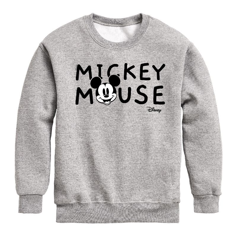 Boys' - Disney - Mickey & Friends Graphic Long Sleeve Fleece Sweatshirt