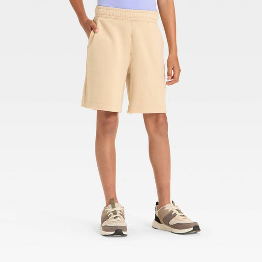 Boys' Mid-Rise Fleece Pull-On Shorts - art class™
