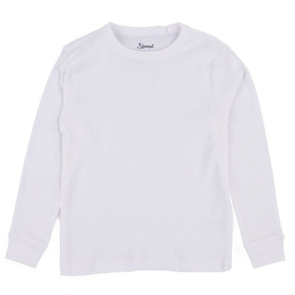Leveret Kids Long Sleeve Solid Neutral Color T-Shirt