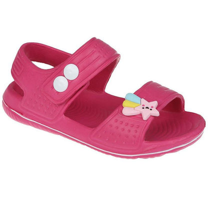 FOAMWALK Toddler Girl's EVA Sandals with Charm Detail- Comfy Sandals for Toddler
