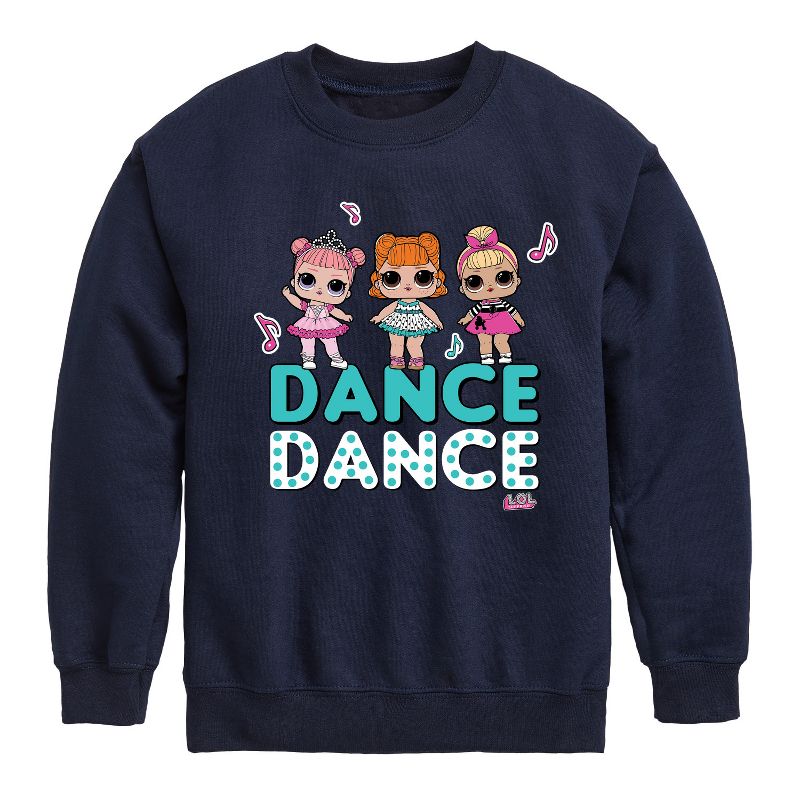 Boys' - LOL Surprise! - LOL Dance Graphic Long Sleeve Fleece Sweatshirt