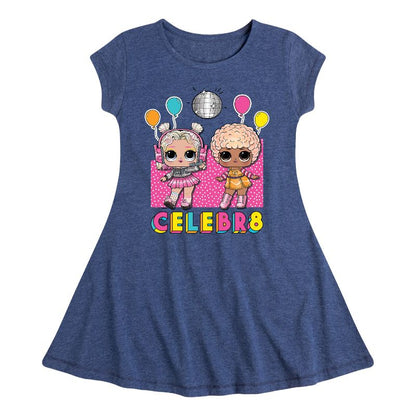 Girls' - LOL Surprise! - Celebr8 Fit & Flair Cap Sleeve Dress