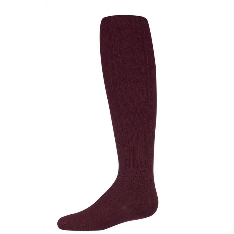 Memoi Girls Cotton Blend Cable Tights
