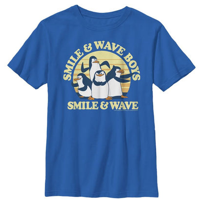 Boy's Madagascar Penguins Smile & Wave T-Shirt