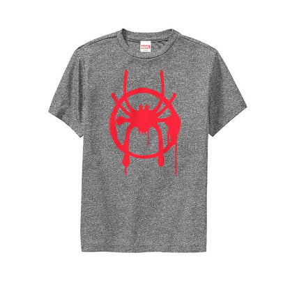 Boy's Marvel Spider-Man: Into the Spider-Verse Symbol Performance Performance Tee