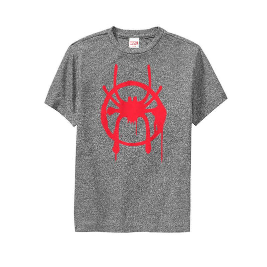 Boy's Marvel Spider-Man: Into the Spider-Verse Symbol Performance Performance Tee