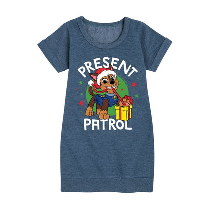 Girls' - Paw Patrol - Present Patrol Graphic Short Sleeve Fleece Dress