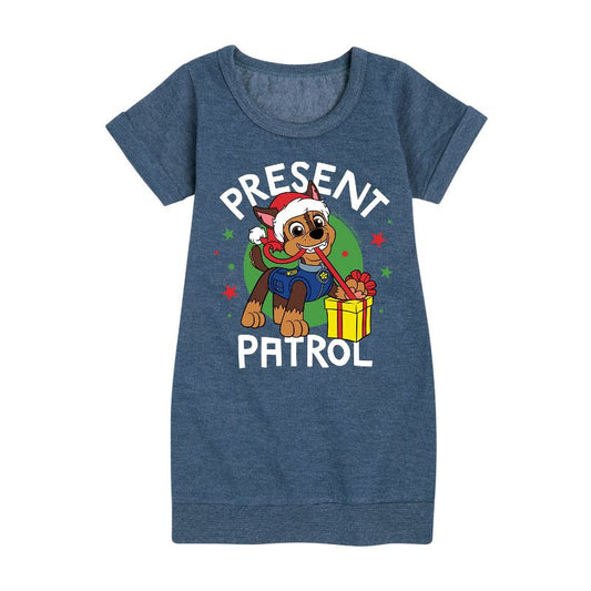 Girls' - Paw Patrol - Present Patrol Graphic Short Sleeve Fleece Dress