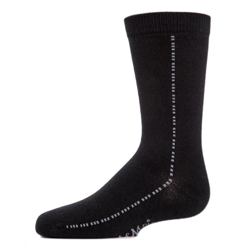 Memoi Boys' Dots On Down Mercerized Cotton Crew Socks
