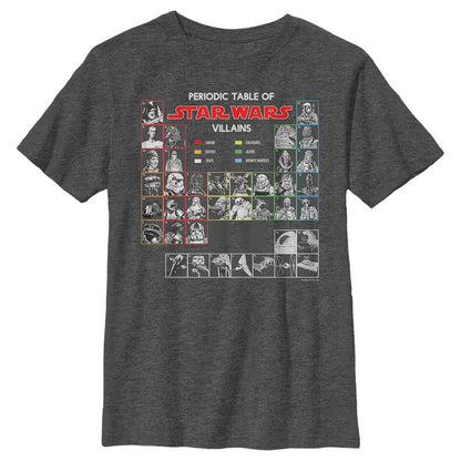 Boy's Star Wars: A New Hope Villain Periodic Table of Elements T-Shirt
