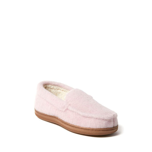Dearfoams Kid's Amari Moccasin House Shoe Slipper