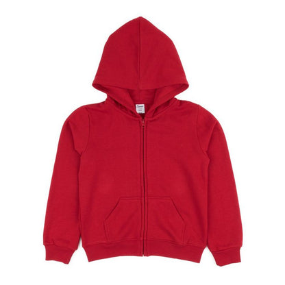 Leveret Kids Zipper Classic Solid Color Sweat Hoodie