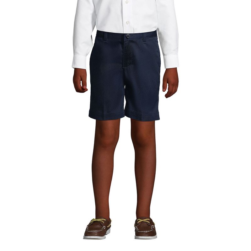 شورت تشينو سادة من الأمام من Lands' End School Uniform للأطفال