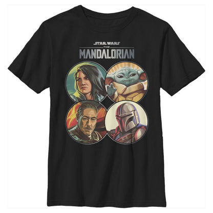 Boy's Star Wars The Mandalorian Character Frame T-Shirt