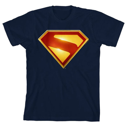 Superman Logo Youth Crew Neck Short Sleeve T-shirt