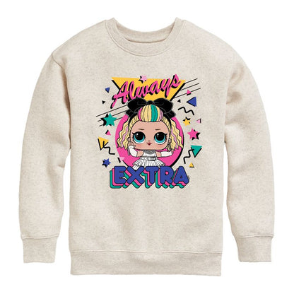 Boys' - LOL Surprise! - Always Extra Graphic Long Sleeve Fleece Sweatshirt